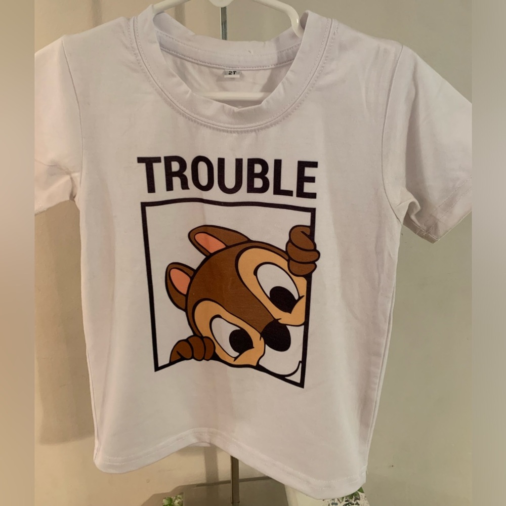 Trouble Short Sleeve T Shirt Size 2T - Picture 2 of 4